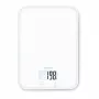 Beurer KS 19 Pure White Digitale Küchenwaage mit Sensortouch-Tasten, 5 kg Kapazität, 1 g Teilung, Tara-Funktion, LCD-Display