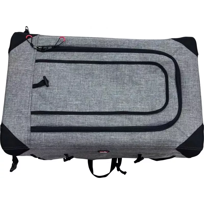 ZOLUX NOMAD S Faltbare Stoff-Haustiertransportbox 42x60x42cm Grau