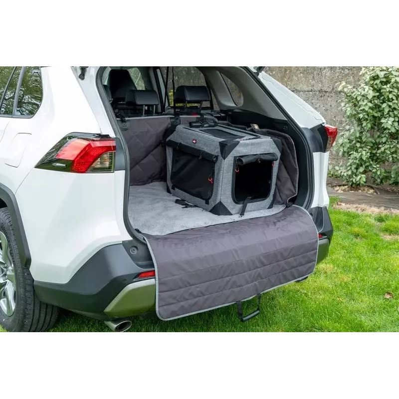 ZOLUX NOMAD S Faltbare Stoff-Haustiertransportbox 42x60x42cm Grau