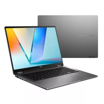 ASUS Vivobook 14 Flip TP3407SA-SG146W Ultra 5 226V 14.0 inch WUXGA Touch 60Hz 300nits AG 16GB LPDDR5X 512GB SSD Intel Arc Graphics FHD Cam 70WHrs Win11 Matt Grau