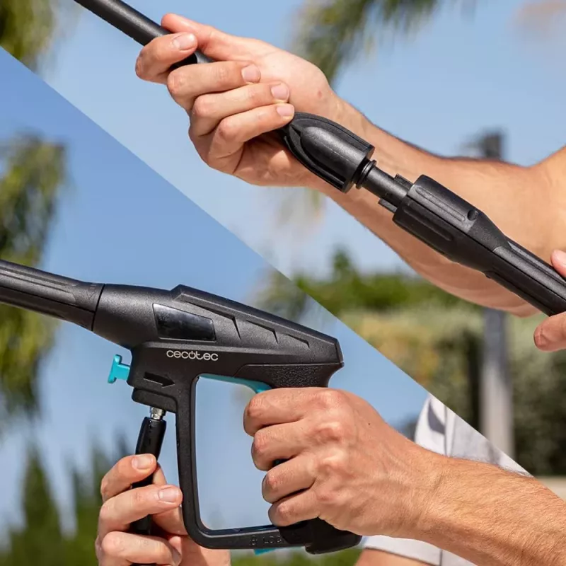 Cecotec HydroBoost 1600 Car&Garden kabelgebundener elektrischer Hochdruckreiniger 1600 W 135 bar Schwarz/Grau