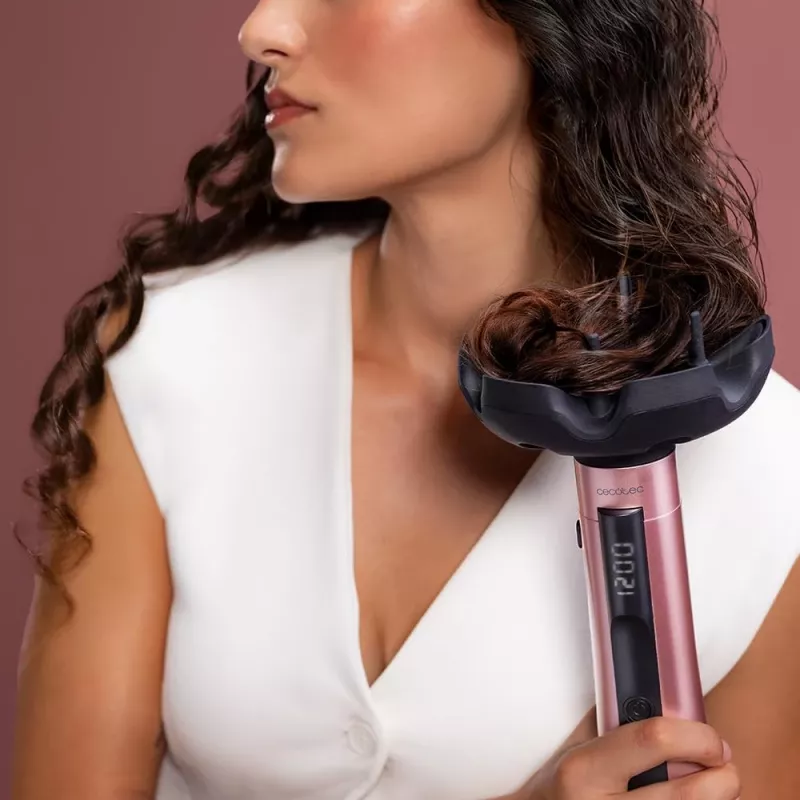 Cecotec CeramicCare 10in1 AirBrush Hot Air Brush 1200W Schwarz/Rosa