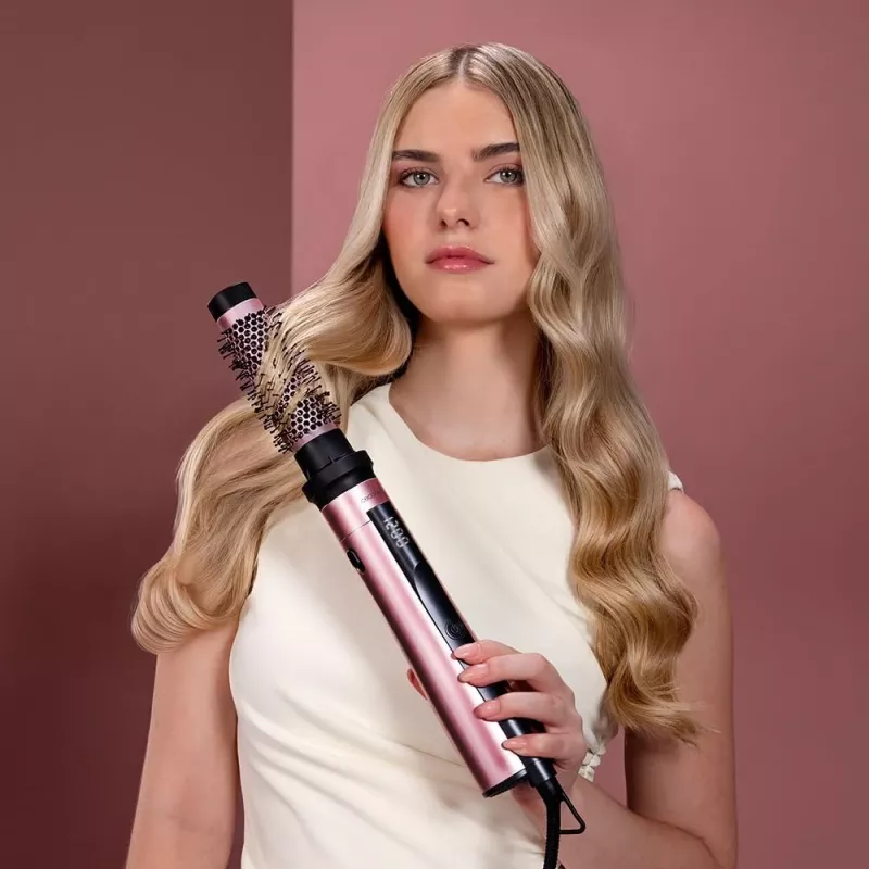 Cecotec CeramicCare 10in1 AirBrush Hot Air Brush 1200W Schwarz/Rosa