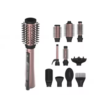 Cecotec CeramicCare 10in1 AirBrush Hot Air Brush 1200W Schwarz/Rosa