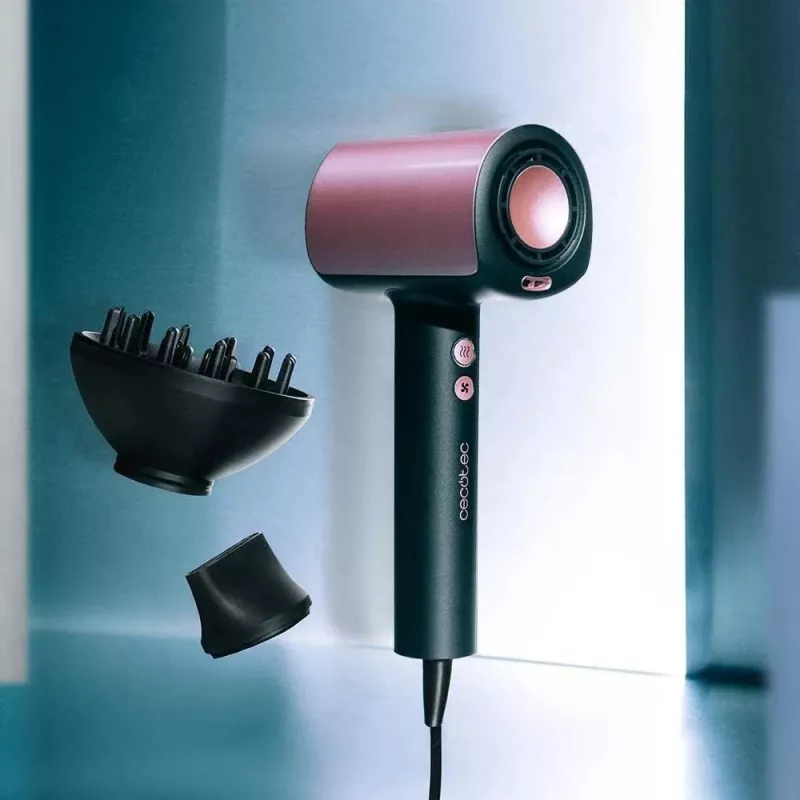 Cecotec DryGlam Nano Plasma Haartrockner 1600 W Schwarz/Roségold