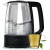 Cecotec ThermoSense 320 Clear Wasserkocher 2200 W 1,7 L Glas Schwarz/Transparent