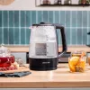 Cecotec ThermoSense 320 Clear Wasserkocher 2200 W 1,7 L Glas Schwarz/Transparent