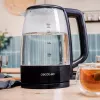 Cecotec ThermoSense 320 Clear Wasserkocher 2200 W 1,7 L Glas Schwarz/Transparent