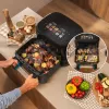 Cecotec Cecofry&Grill Smokin'Prime 11000 Doppel-Heißluftfritteuse 11L 2800W Schwarz