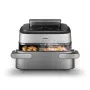Philips 5000 Series NA565/02 Dual Basket Air Fryer 9.5 L 2750 W Black, Silver, Stainless Steel