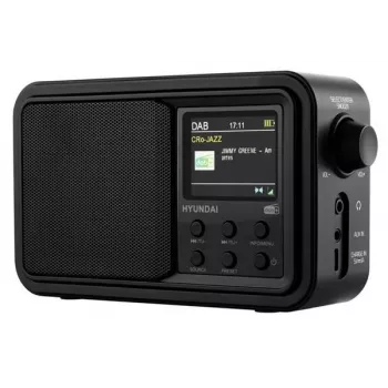 Hyundai PR650BTDAB Tragbares DAB+/FM-Radio mit Bluetooth, Schwarz