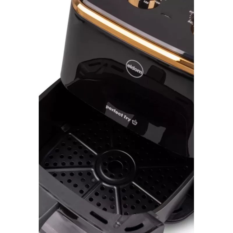 ELDOM FR45 FRITELO 1500 W Fettfreie Fritteuse, Schwarz