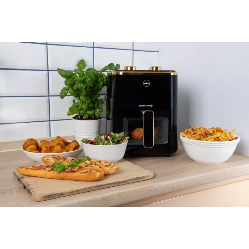 ELDOM FR45 FRITELO 1500 W Fettfreie Fritteuse, Schwarz