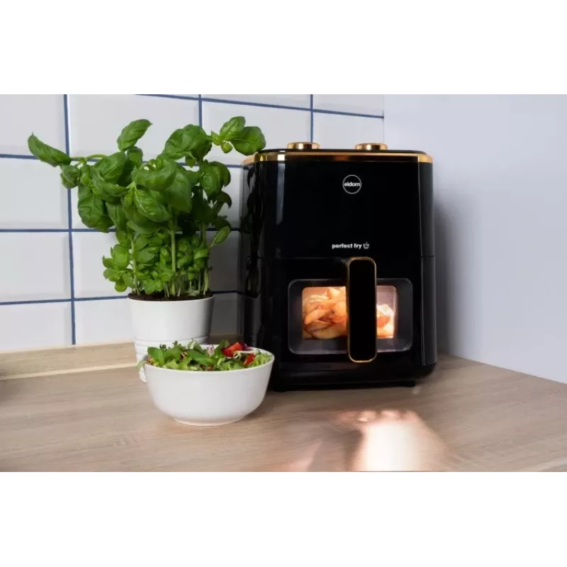 ELDOM FR45 FRITELO 1500 W Fettfreie Fritteuse, Schwarz