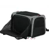 ZOLUX NOMAD L Expandable Pet Carrier 48×30.8×30.5 cm Grau/Schwarz