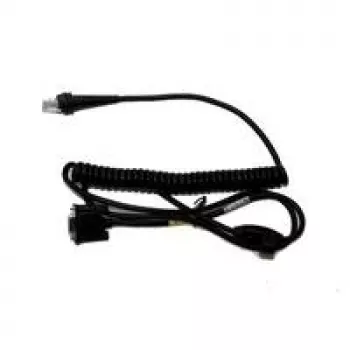 Honeywell Serielles Kabel DB-9 Buchse 3m Spiralkabel Schwarz für Hyperion 1300g, Voyager 1200g/1250g, Xenon 1900/1902 (CBL-120-300-C00)