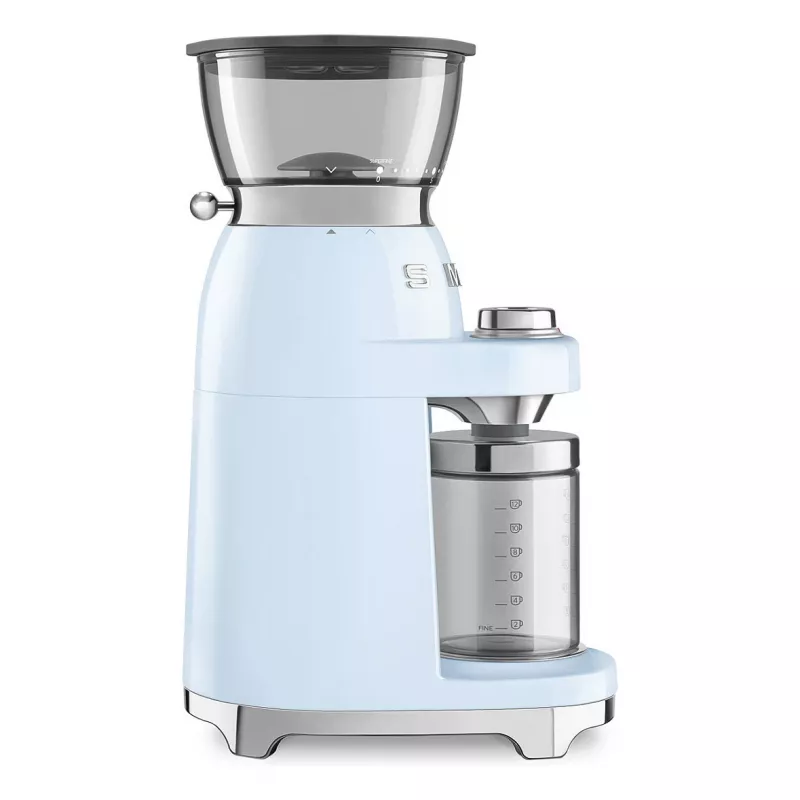 Smeg CGF03PBEU Kaffeemühle, 15 Mahlgradeinstellungen, 240 g Bohnenkapazität, 150 W, Pastellblau