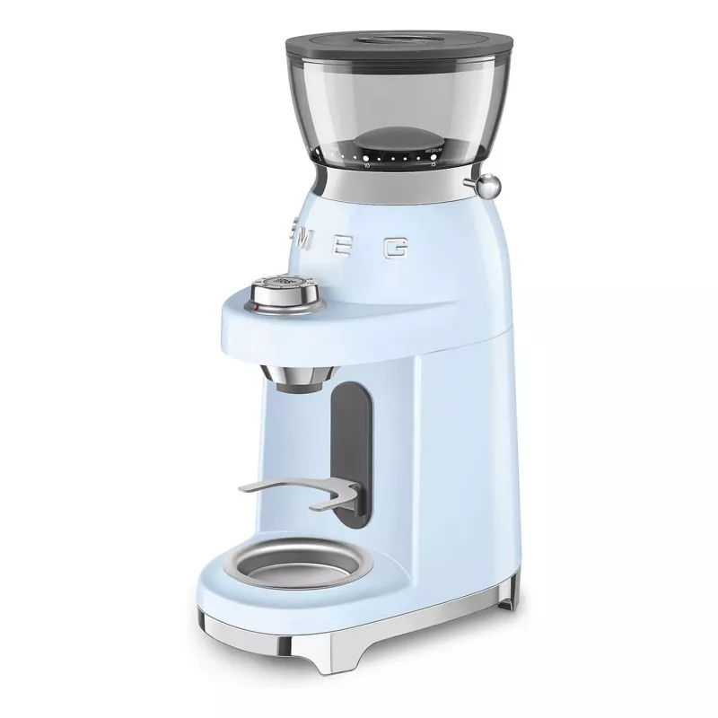 Smeg CGF03PBEU Kaffeemühle, 15 Mahlgradeinstellungen, 240 g Bohnenkapazität, 150 W, Pastellblau
