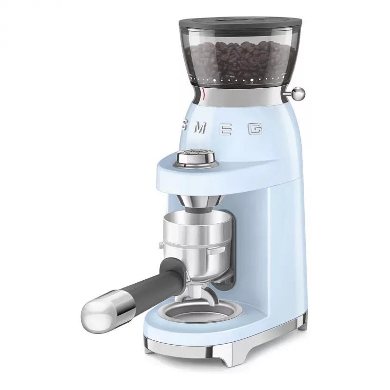 Smeg CGF03PBEU Kaffeemühle, 15 Mahlgradeinstellungen, 240 g Bohnenkapazität, 150 W, Pastellblau