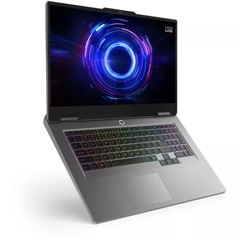 Lenovo LOQ 17IRX10 83JH Gaming Laptop - 17,3 Zoll FHD IPS 144Hz, Intel Core i5-13450HX, 24 GB DDR5 RAM, 1 TB NVMe SSD, NVIDIA GeForce RTX 5050 6 GB, Windows 11 Home, Storm Grey