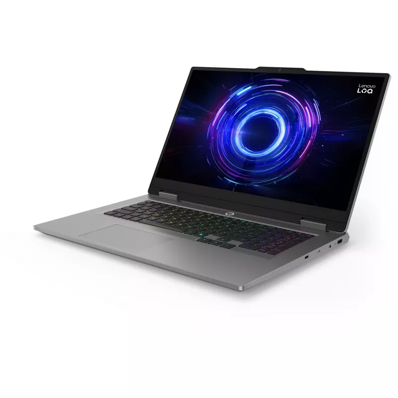 Lenovo LOQ 17IRX10 83JH Gaming Laptop - 17,3 Zoll FHD IPS 144Hz, Intel Core i5-13450HX, 24 GB DDR5 RAM, 1 TB NVMe SSD, NVIDIA GeForce RTX 5050 6 GB, Windows 11 Home, Storm Grey