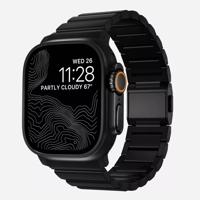 NOMAD Titanium Band für Apple Watch 46/49mm Silber