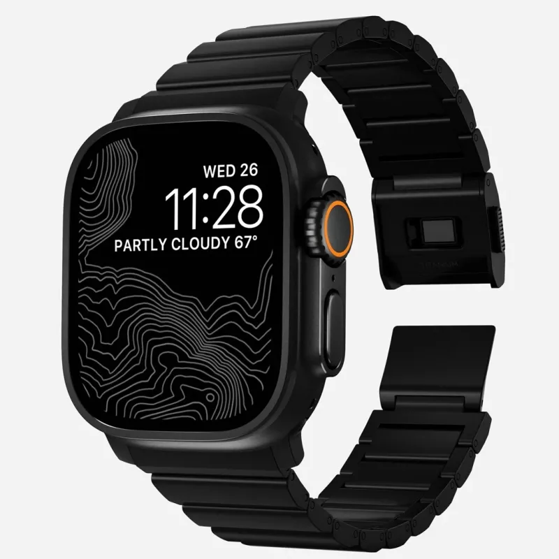 NOMAD Titanium Band für Apple Watch 46/49mm Silber