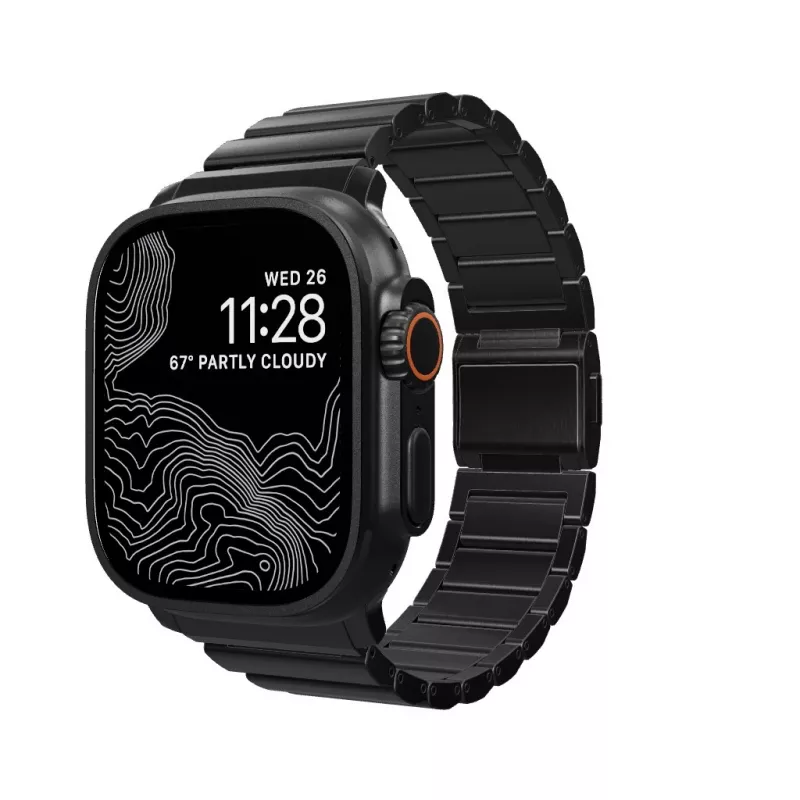 NOMAD Titanium Band für Apple Watch 46/49mm Silber