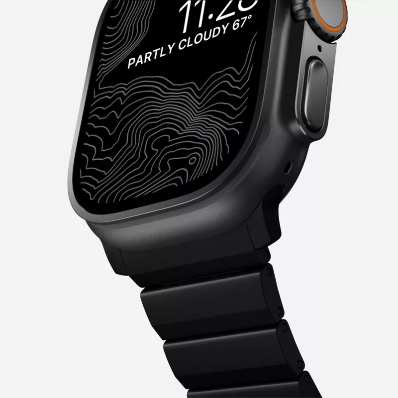 NOMAD Titanium Band für Apple Watch 46/49mm Silber