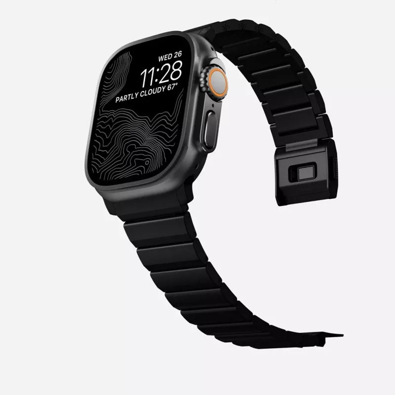 NOMAD Titanium Band für Apple Watch 46/49mm Silber
