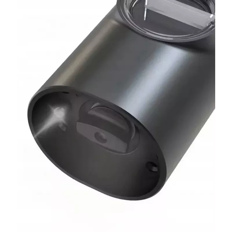 PROMIS MP35X2 Elektrisches Salz- und Pfeffermühlen-Set mit Ständer, Edelstahl/Silber, 2x 220 mm, Keramikmahlwerk, batteriebetrieben, LED-Licht
