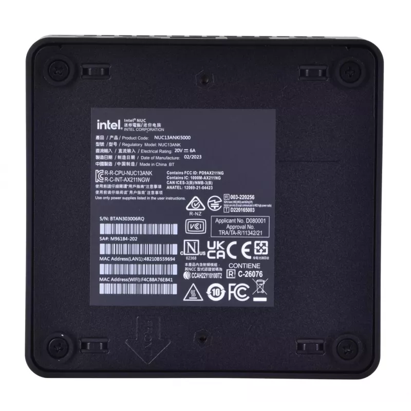 Actina 5901443205395 PC Intel Core i3-8100 8GB DDR4 1TB HDD Windows 10 Pro Mini Tower Schwarz