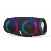 Gembird SPK-BT-LED-02 Tragbarer Bluetooth-Party-Lautsprecher, 10 W, Schwarz