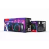 Gembird SPK-BT-LED-02 Tragbarer Bluetooth-Party-Lautsprecher, 10 W, Schwarz