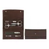 ZWILLING Maniküre-Pediküre-Set 5-teilig mit Nagelschere, Ledertasche, Schwarz