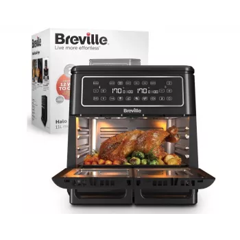 Breville VDF130X Heißluftfritteuse, 5,5 l, 1700 W, Schwarz