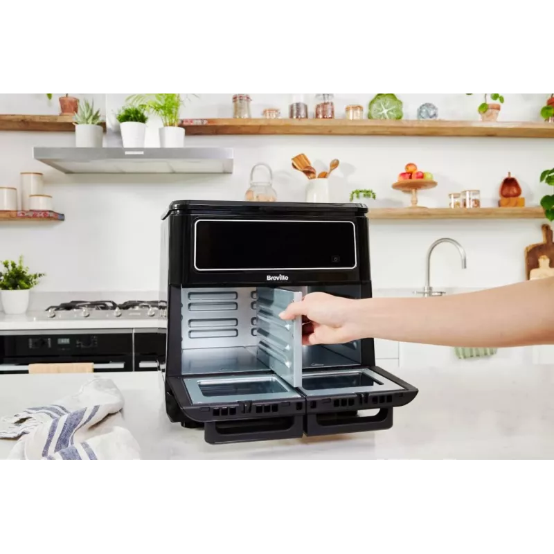 Breville VDF130X Heißluftfritteuse, 5,5 l, 1700 W, Schwarz