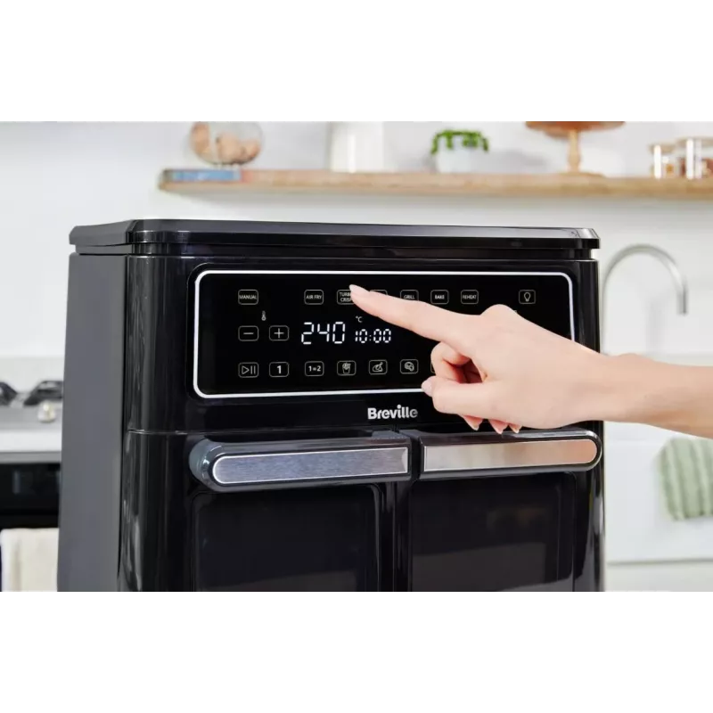 Breville VDF130X Heißluftfritteuse, 5,5 l, 1700 W, Schwarz