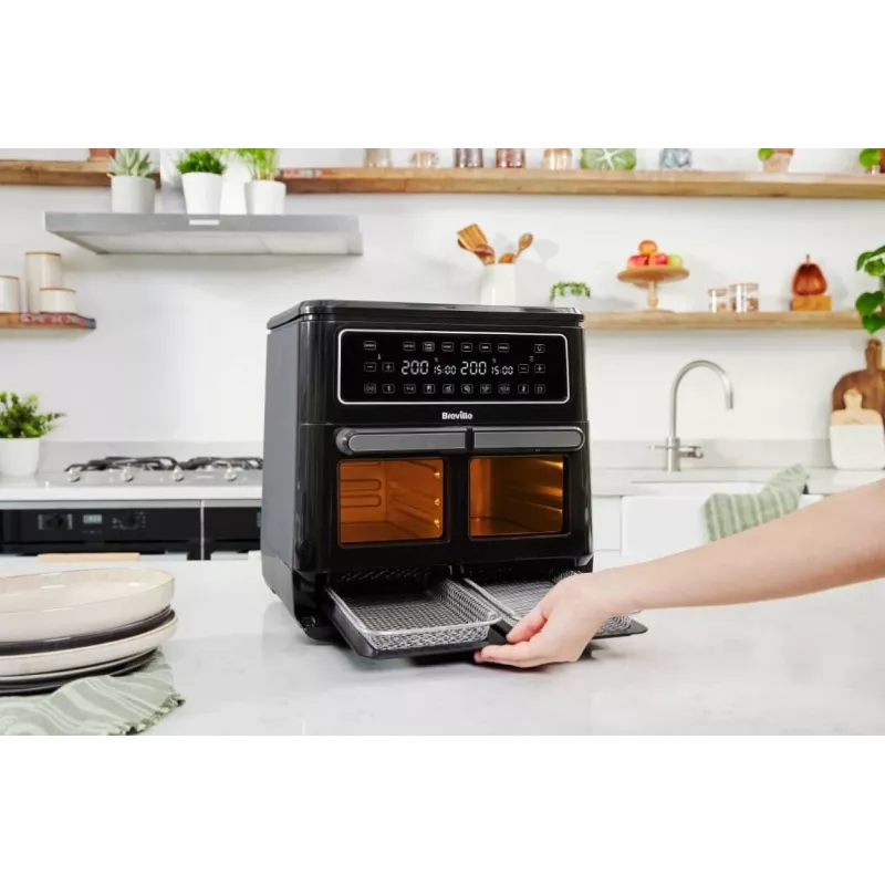 Breville VDF130X Heißluftfritteuse, 5,5 l, 1700 W, Schwarz