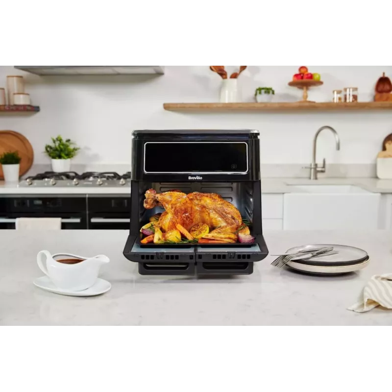 Breville VDF130X Heißluftfritteuse, 5,5 l, 1700 W, Schwarz
