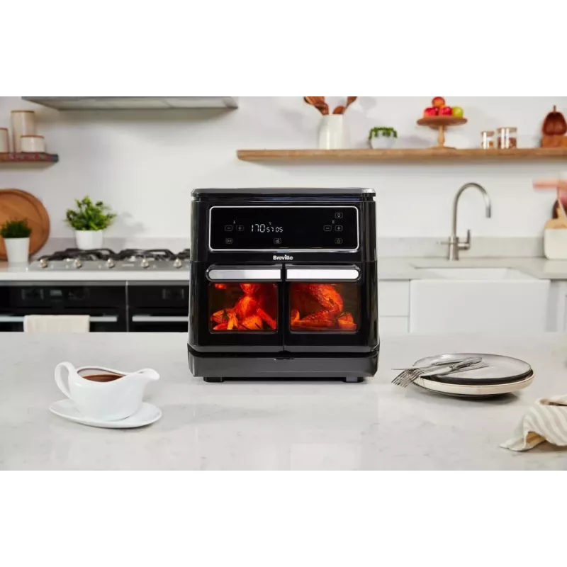Breville VDF130X Heißluftfritteuse, 5,5 l, 1700 W, Schwarz