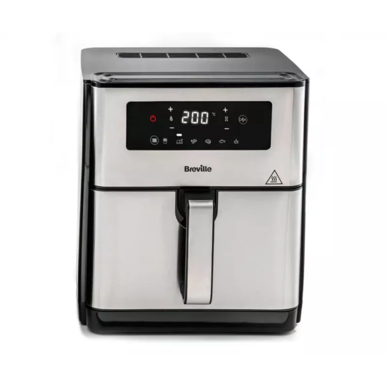 Breville VDF131X Heißluftfritteuse, 1,25 kg, 1400 W, Schwarz/Silber