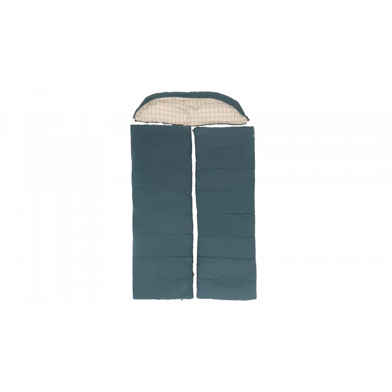 Outwell Camper Lux Double Blue Schlafsack 235x150 cm -16 bis 5 °C Reißverschluss beidseitig