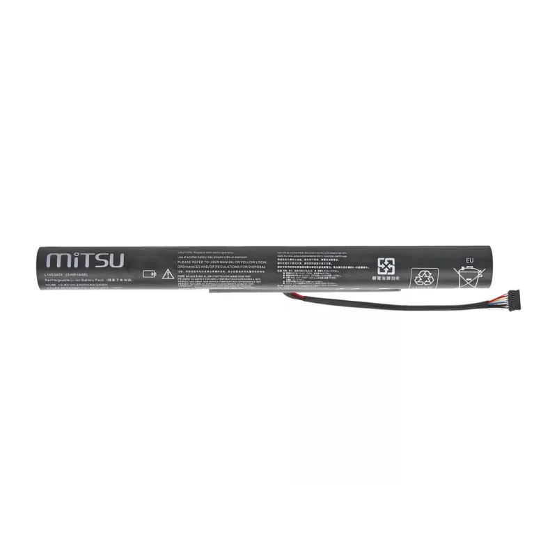 MITSU Akku für Lenovo IdeaPad 100-15IBY 2200 mAh (24 Wh) 10,8-11,1 V
