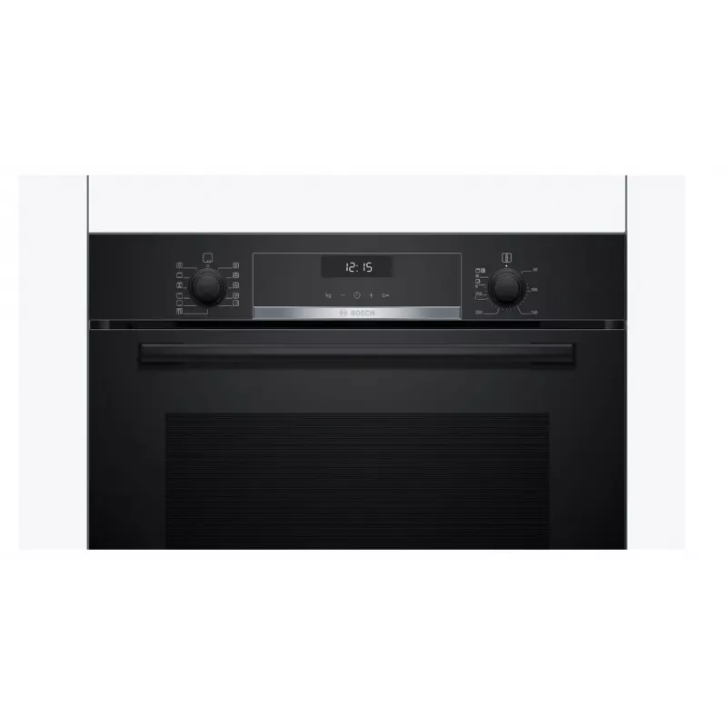 Bosch Serie 6 HBG557EB3 Einbau-Backofen mit Pyrolyse-Selbstreinigung, 71L, Schwarz