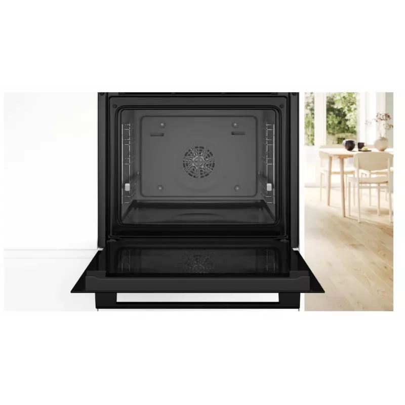 Bosch Serie 6 HBG557EB3 Einbau-Backofen mit Pyrolyse-Selbstreinigung, 71L, Schwarz