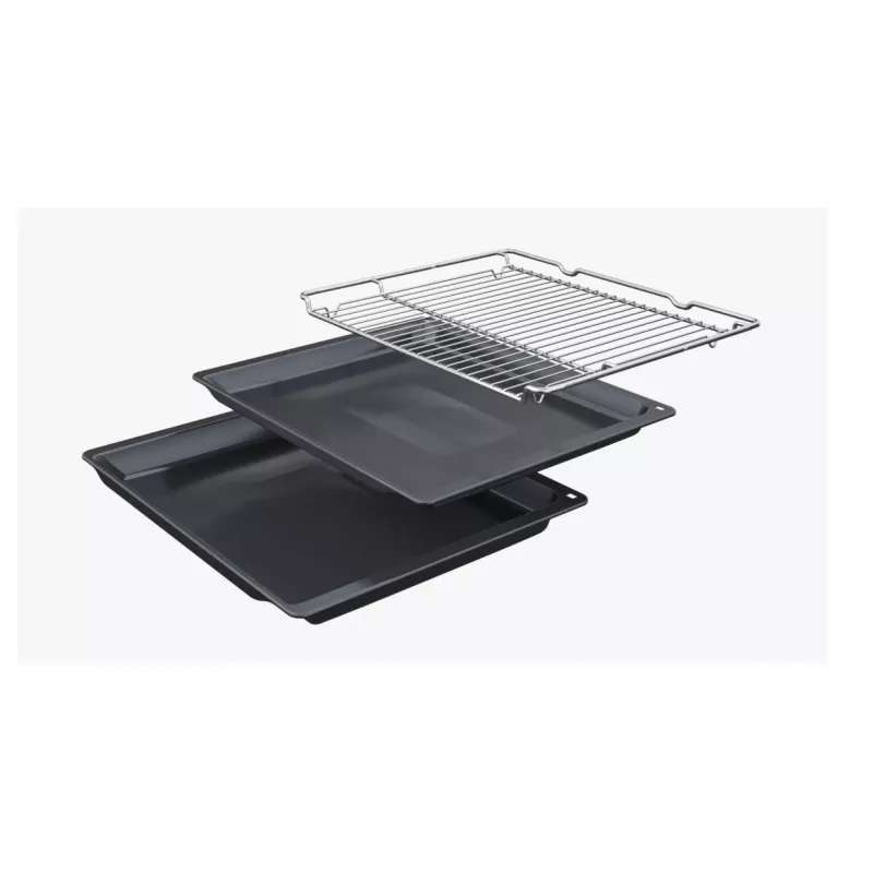 Bosch Serie 6 HBG557EB3 Einbau-Backofen mit Pyrolyse-Selbstreinigung, 71L, Schwarz