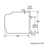 Bosch Serie 6 HBG557EB3 Einbau-Backofen mit Pyrolyse-Selbstreinigung, 71L, Schwarz