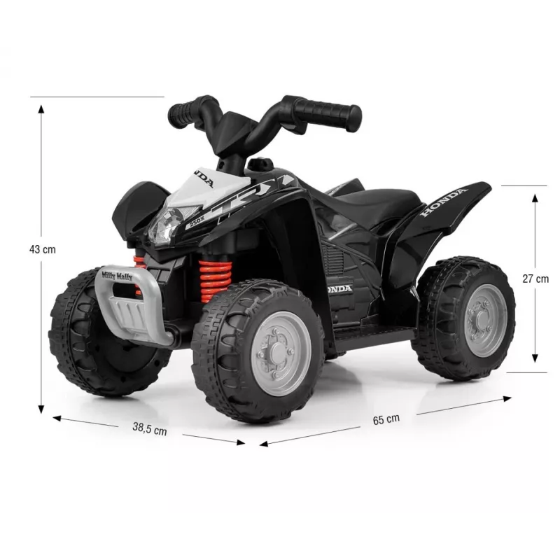 MILLY MALLY Quad Honda ATV Battery Powered Black
