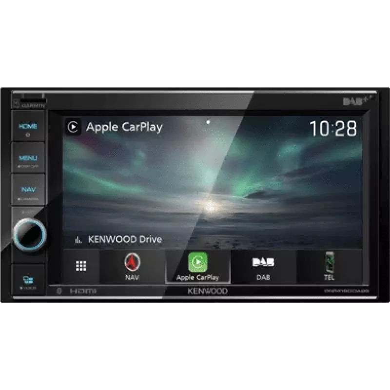Kenwood DNR4190DABS 6.2 inch Touchscreen 2-DIN Bluetooth DAB+ Car Receiver mit Garmin Navigation